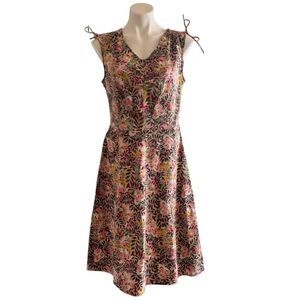 APRIL CORNELL Sleeveless V-Neck Floral Dress Size M